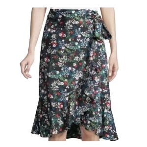 Rebecca Minkoff Floral Wrap Ruffle Skirt